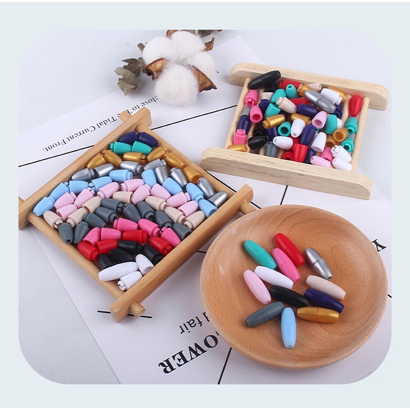 Warna Gesper Yang Dapat Dilepas Tali Plastik Kalung Gesper Aksesoris Fashion DIY（10pcs）