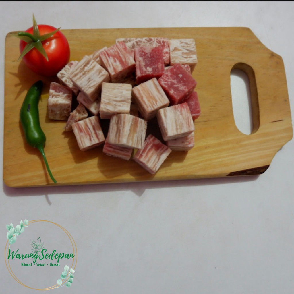 

Beef Steak Saikoro Meltiq Wagyu Daging Saikoro Meltiq Frozen Food Cikarang