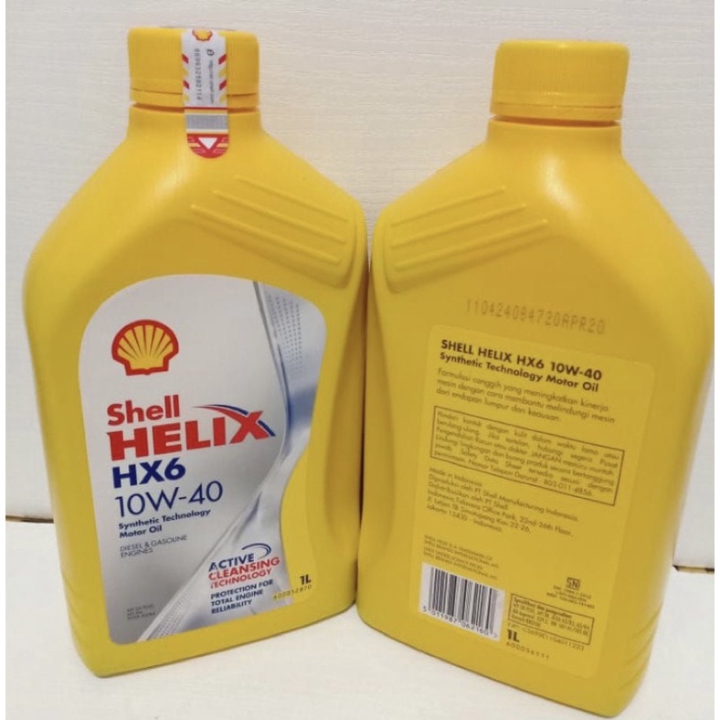 Oli Mesin Shell Helix HX 6 / Hx6 10w-40  1 lt