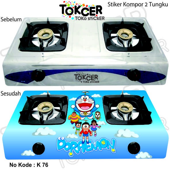 Stiker Kompor 2 Tungku DORAEMON