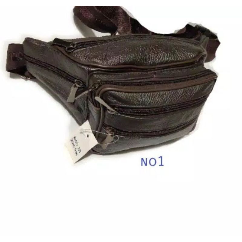 tas waistbag  -  waist bag pinggang kulit asli crossbody impor