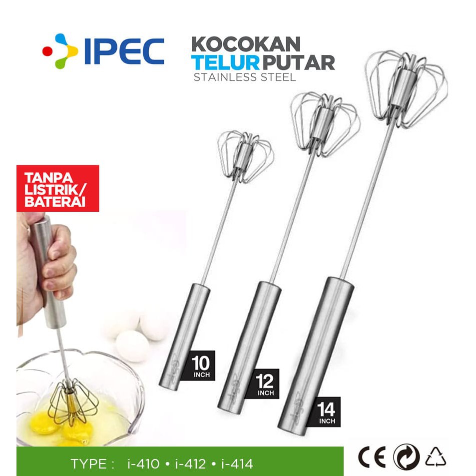 Premium Pengocok Telur | Better Beater | Kocokan Telur Otomatis Stainless | Mixer Adukan Telur