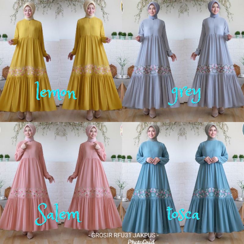 ASHALINA DRESS BORDIR