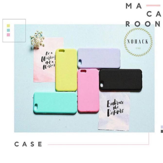 MACAROON CASE IP IPHONE 5 5S SE 6 6S 6 6S 7 7 8 8 PLUS POLOS SOFT