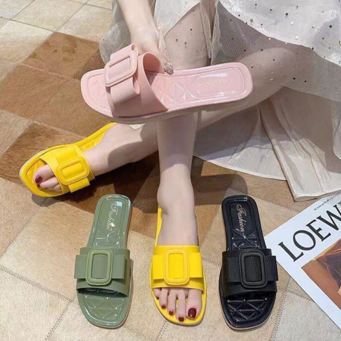 Sepatu Sandal Slop Import NS6926 Gofashion Jakarta Sandal Fashion Wanita Korea Termurah