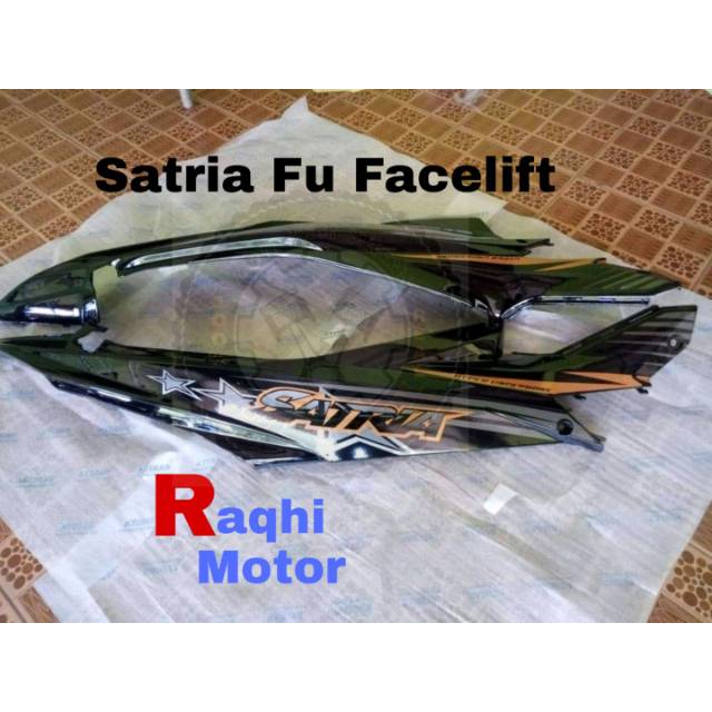 Cover Body Satria Fu Facelift / Body Belakang Satria Fu Facelift Plus striping