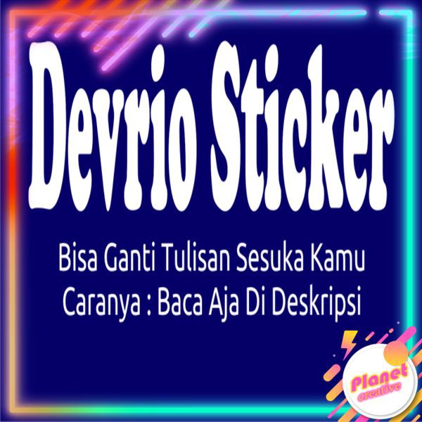 

Stiker Tulisan Custom Cutting Sticker 19 x 5 cm (1 Warna)