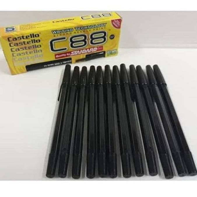 

(C4D1).. PULPEN STANDARD AE7 HITAM ISI 12 PCS/PEN STANDARD CASTELLO C88 //Paling@murah