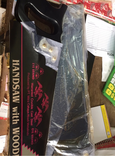 Gergaji kayu cap Mata asli 18 Inch