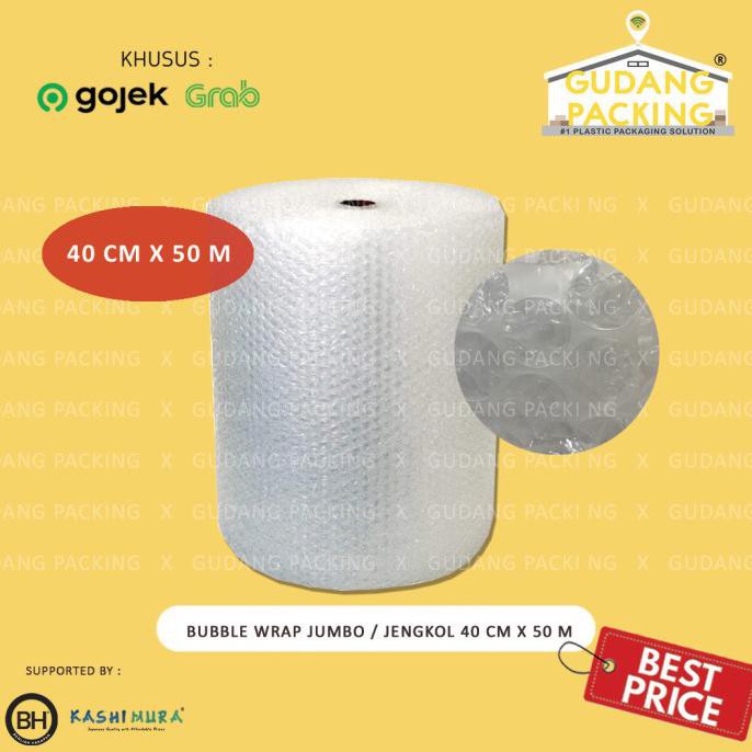 

Bubble Wrap Jumbo/ Ax / Jengkol 40Cm X 50M - Jengkol 40 Cm The.Sassy