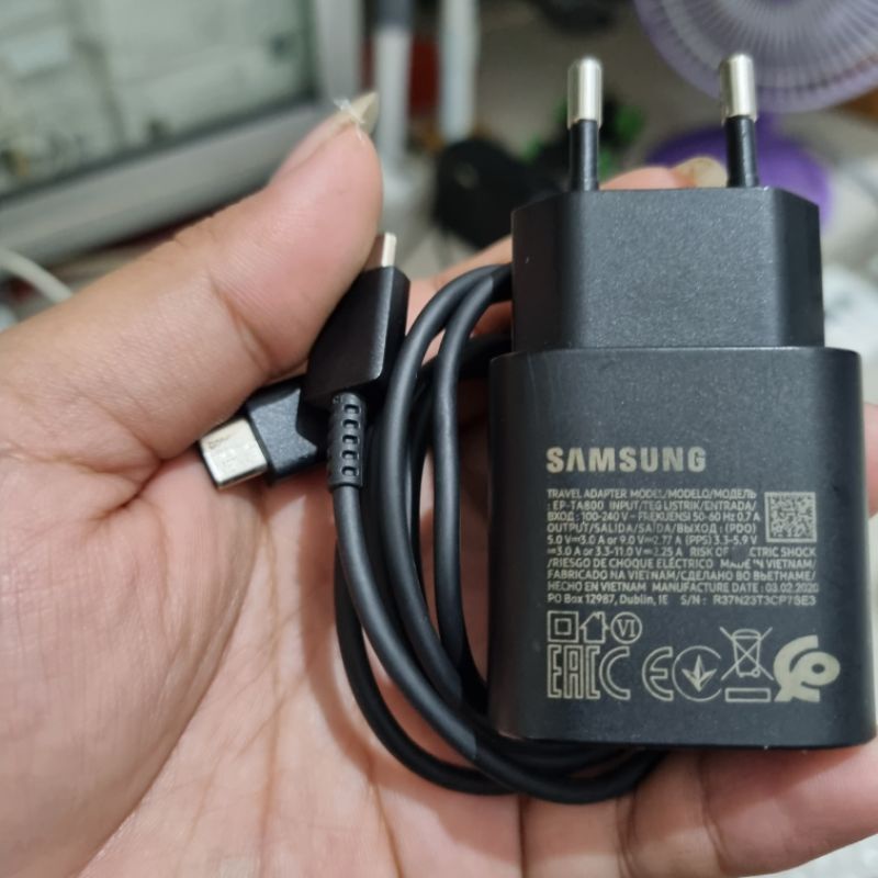 Jual Charger Samsung 25w For M23 Ori Copotan Real Original 1000