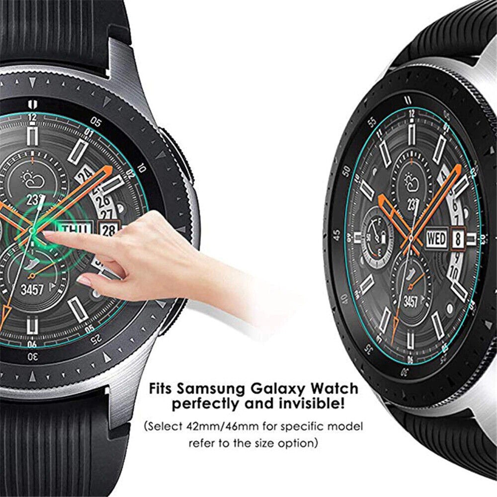 3pcs Pelindung Layar Tempered Glass HD Untuk Samsung Galaxy Watch 4