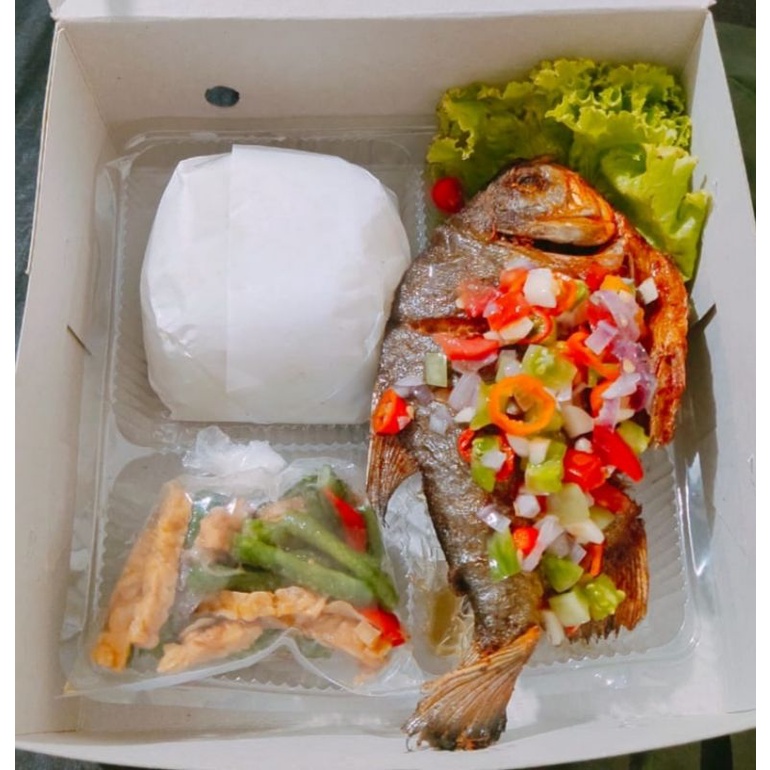

Aneka Nasi Bok/Bawal Dabu-dabu/Paket Nasi Bawal Dabu-dabu /aromarasamart02