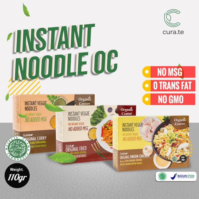 

s574gfd Organic Center Mie Vegetarian Jumbo | Veggie Noodle Sehat Organik - Ayam Bawang Ff064151E