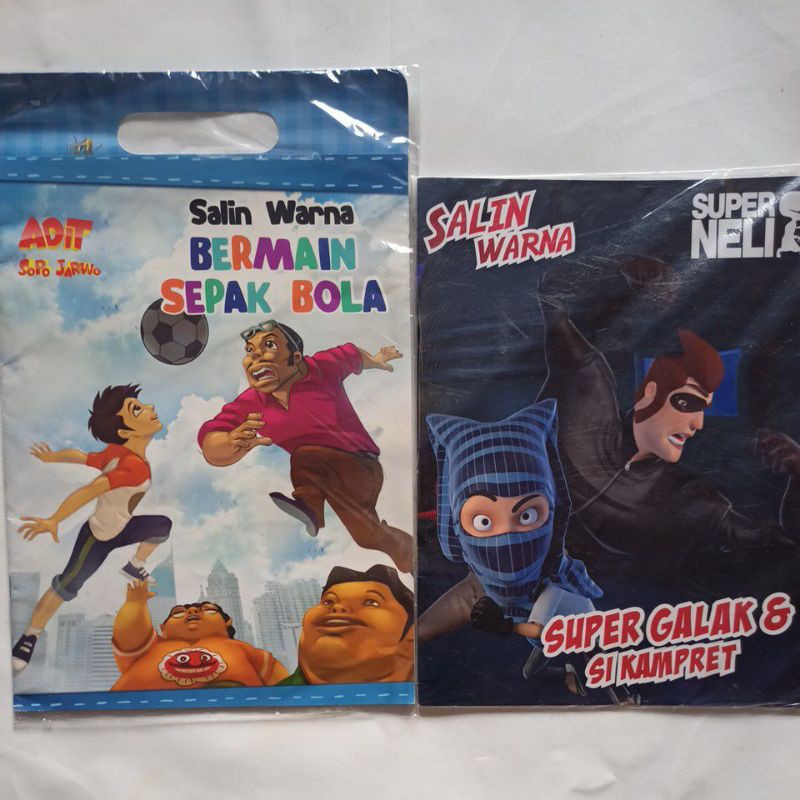 Buku Aktivitas Salin Warna - Berbagai Judul dan Kartun