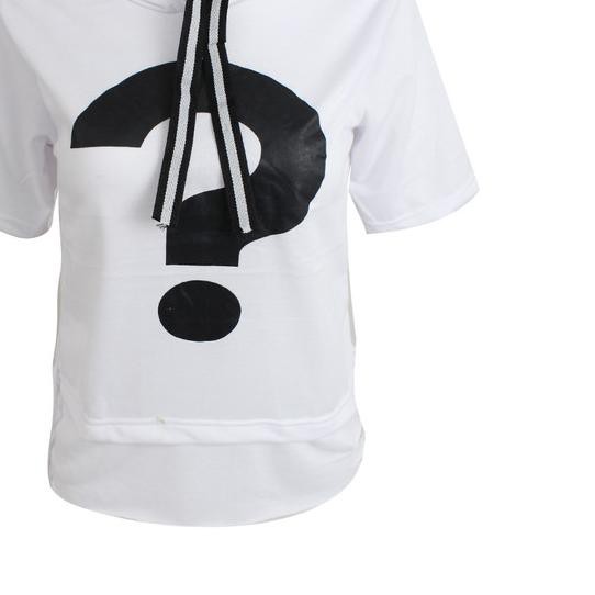 ☚ AWKARIN HOODIE PINK BAJU ATASAN SWEATER WANITA LENGAN 3/4 PAKAIAN - Putih ◙