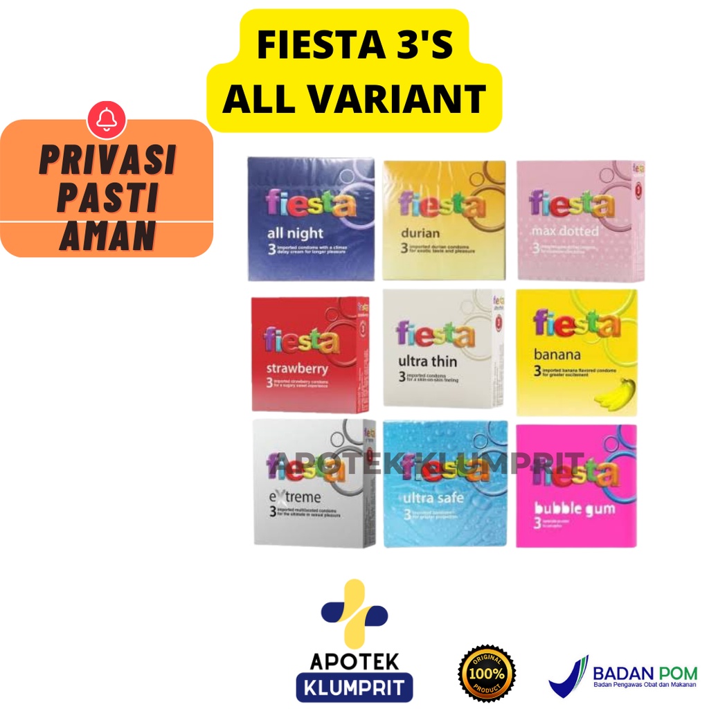 FIESTA ALL VARIAN / BANANA / COFFEE / BUBBLEGUM / BUBBLE GUM / GRAPE / DURIAN / STRAWBERRY / ULTRASA