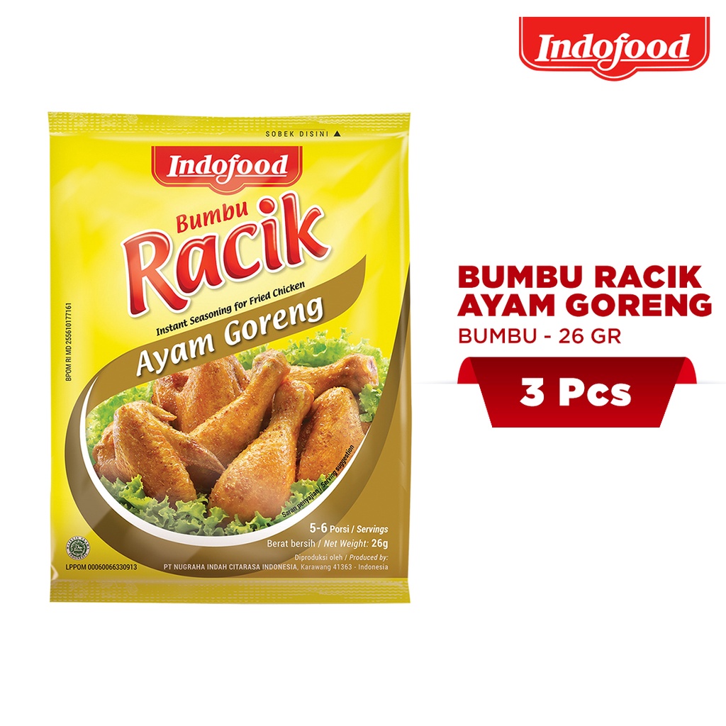 

Bumbu Racik Ayam Goreng 26g - 3 pcs