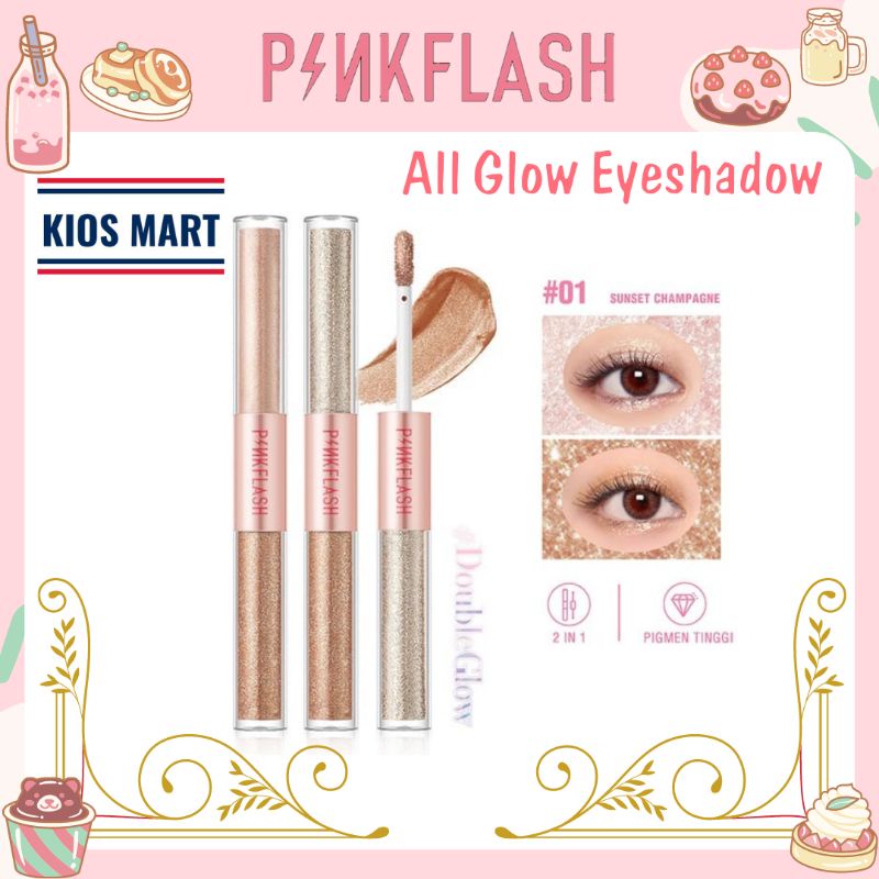 Pinkflash Double Glow 2in1 All Glow Eyeshadow Waterproof