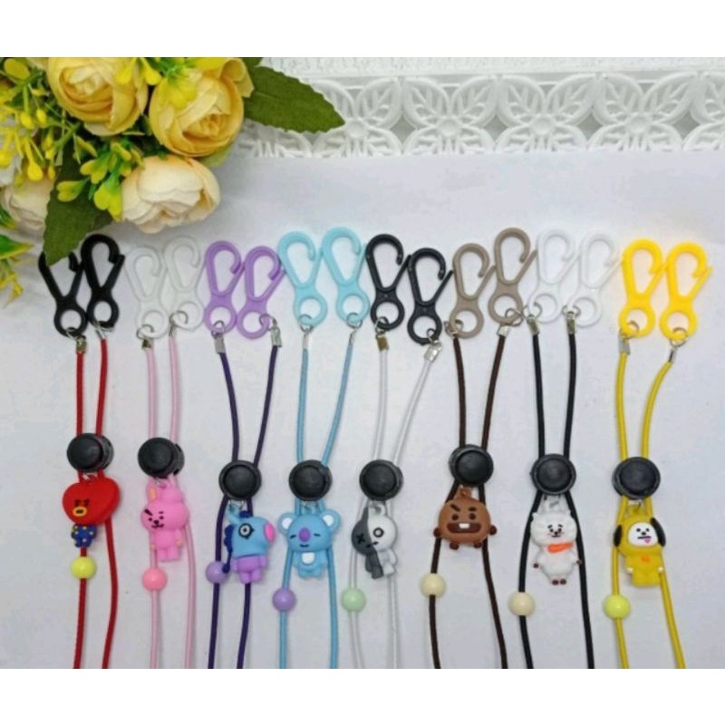 Tali Masker Strap Mask Clay BTS Headloop Strap Masker Strap Mask Anak Kalung Masker Strap Masker Kek