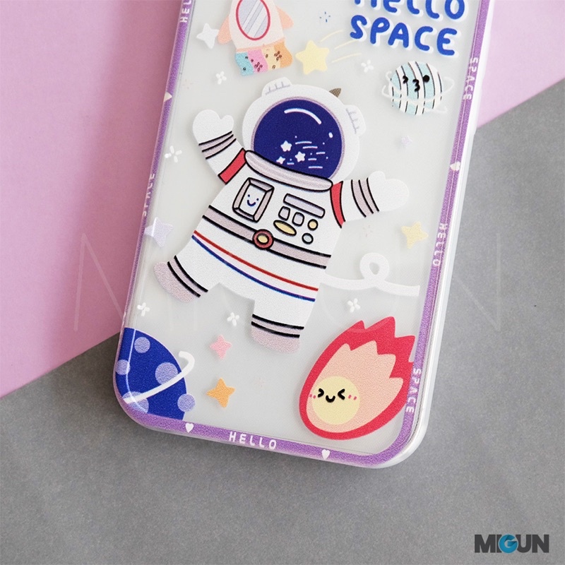 New! SPACE ASTRONOT - Softcase Fullcover for IPhone 11 12 13 PRO PROMAX XSMAX XR X XS 7 8 SE2020 7+ 8+