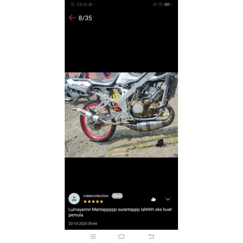 Knalpot Crimpie KDX Fulsystem Ninja R Ninja RR-3