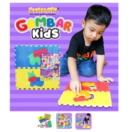 PMAT24 EVAMATS / UNIMATS PUZLE KIDS GAMBAR  24x24 cm