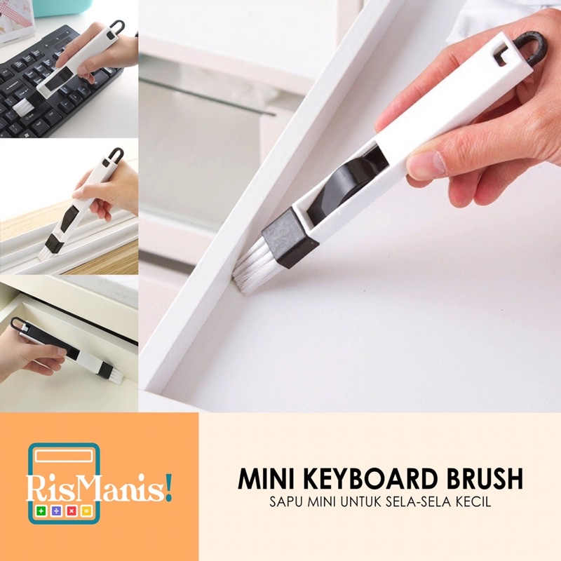 MINI KEYBOARD BRUSH - Sikat Kuas Sapu Pembersih Sela Kecil Sudut Keyboard Laptop Kipas Angin Jendela