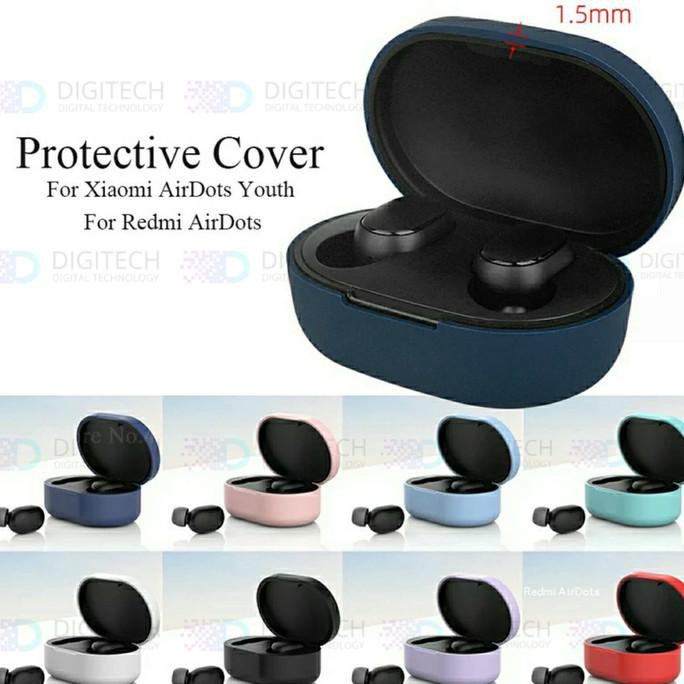 Redmi Airdots Case Silicon Cover Redmi Airdots Silicon Case - Hitam