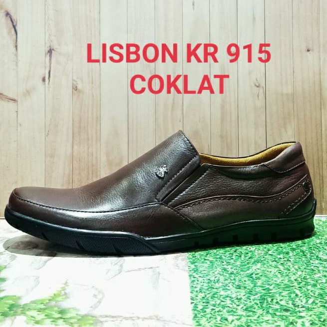 Sepatu kulit Lisbon Kr 905 coklat