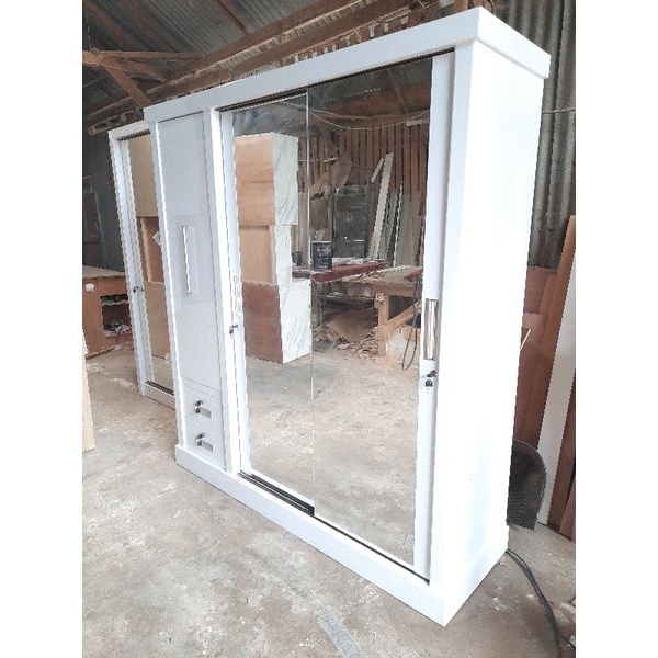 Lemari Hijab / Lemari Pakaian Sledding Hijab Full Kaca