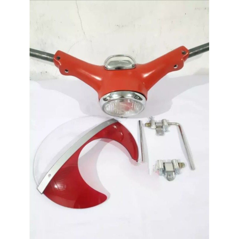 TOTOK DEPAN C70 MERAH SET VISOR C70 MERAH
