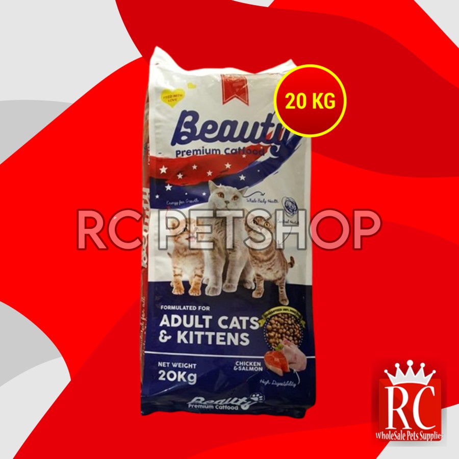 Beauty Cat Food premium makanan Kucing Dewasa Anakan Adult Kitten 20KG