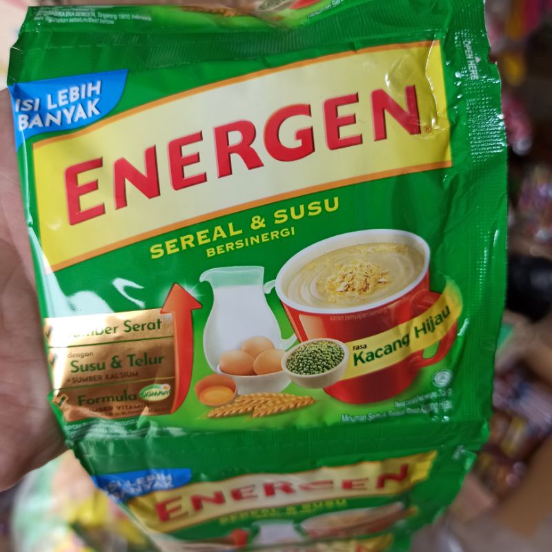 

Minuman Energen Rasa Kacang Hijau Renceng