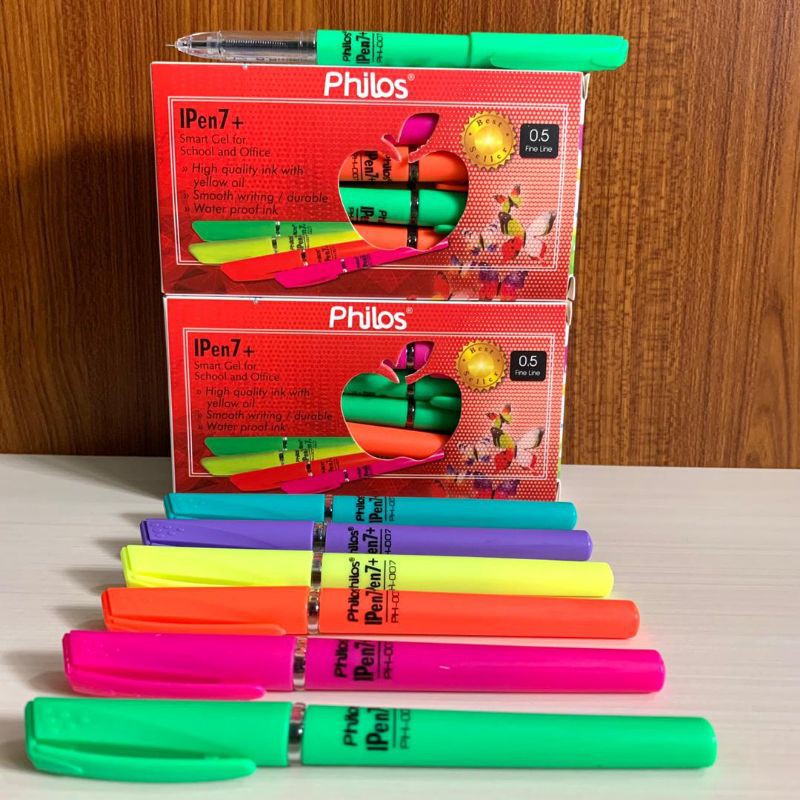 PULPEN TINTA HITAM PHILOS IPEN7+ / PULPEN PHILOS IPEN7 /PULPEN MURAH