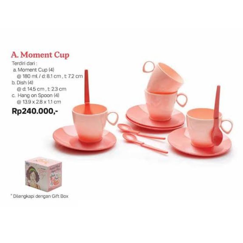 Moment cup tupperware / cangkir moment cup