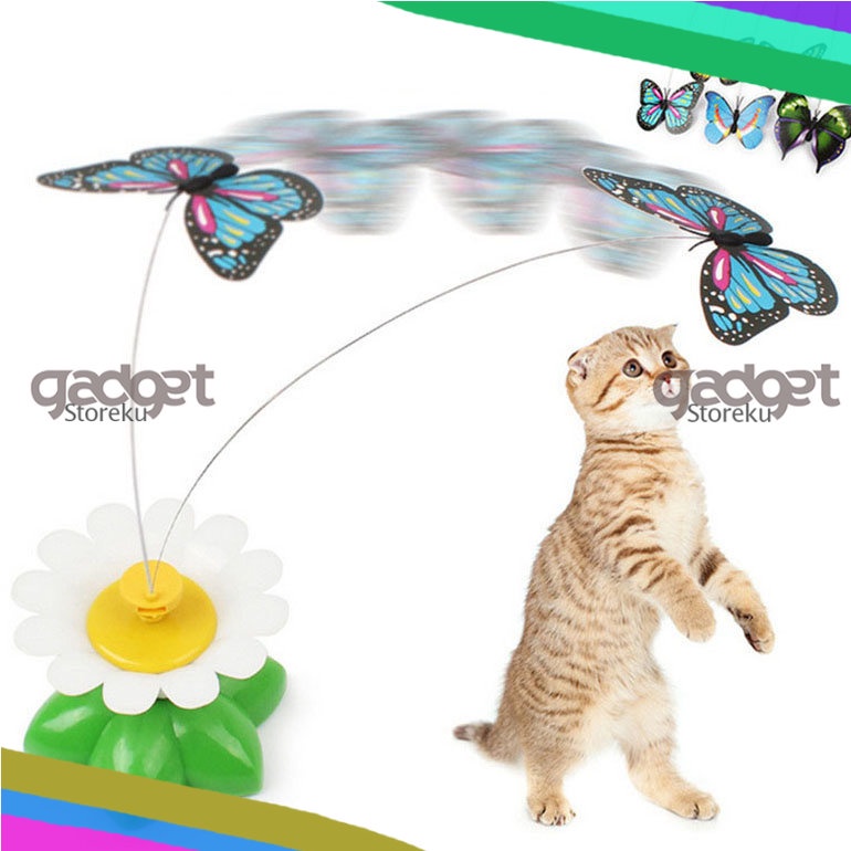Mainan Kucing Kupu-Kupu - Mainan Tangkap Kucing