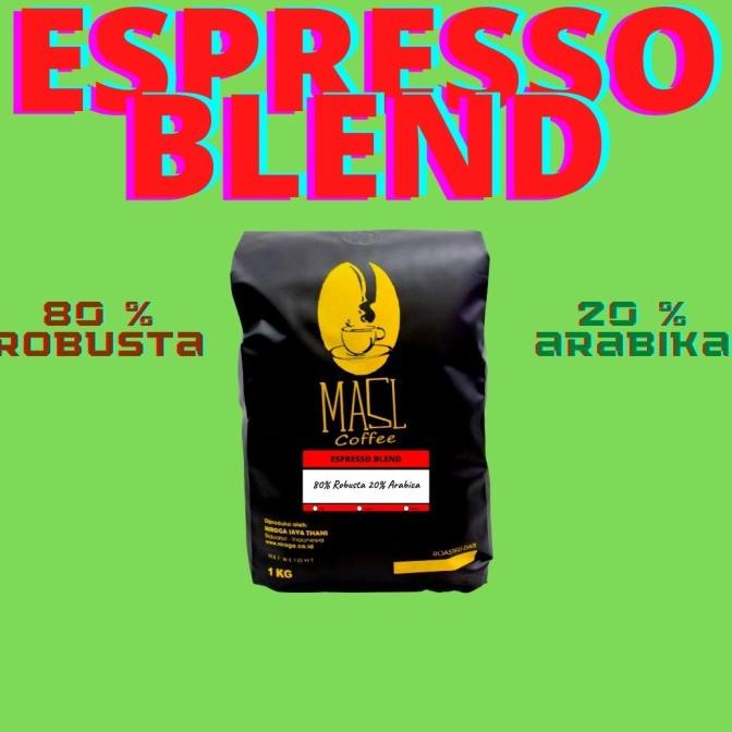 

KOPI ESPRESSO BLEND 1 KG Arabika mix Robusta kopi bubuk, kopi biji,