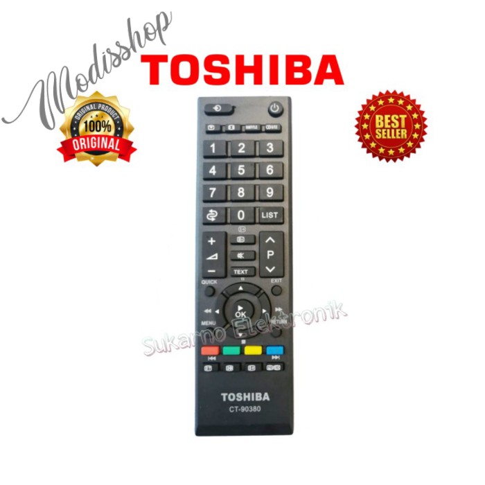 REMOTE TV TOSHIBA GRADE ORIGINAL CT90380