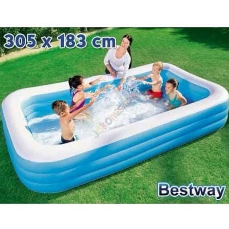 Makassar - Kolam Renang Anak Bestway Rectangular Family Pool 54009 305 x 183 x 56 cm