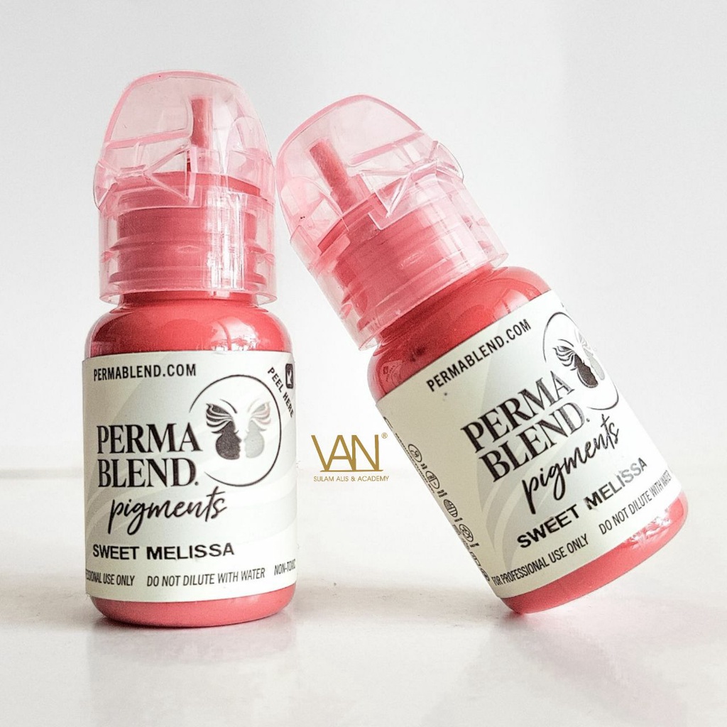 TINTA SULAM BIBIR ORIGINAL PERMABLEND MADE IN USA SWEET MELISSA 15 ml/EXP 2025