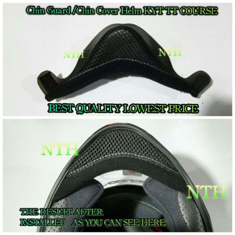 Chin Cover  Helm KYT TT Course Chin Guard Chin Curtain Helm KYT Kain Penutup dagu KYT Berkualitas