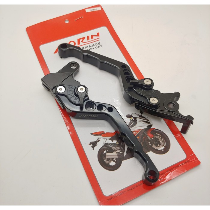 Handle Rem Aerox 155 Aluminium Cnc Adjustable Hitam fix