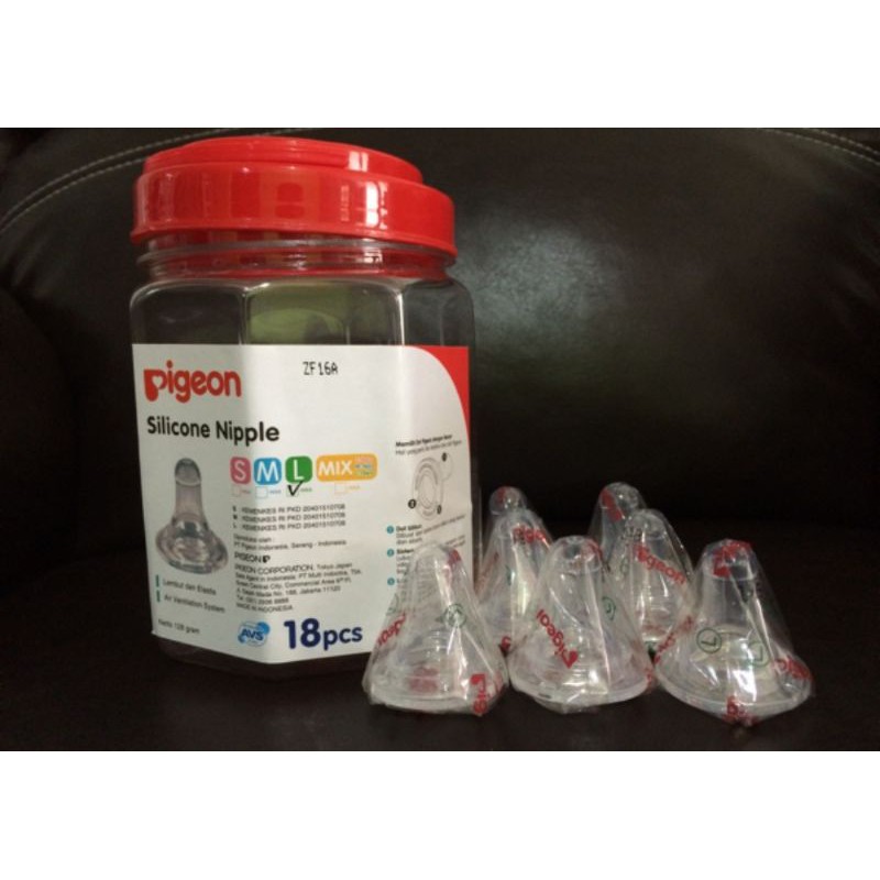 Pigeon Silicone Nipple / Teat / Dot uk. S, M, L (1pcs)