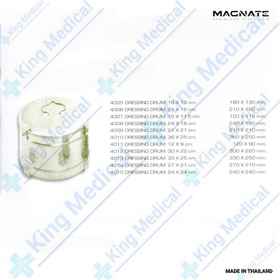 Dressing Drum Stainless Steel Magnate Thailand