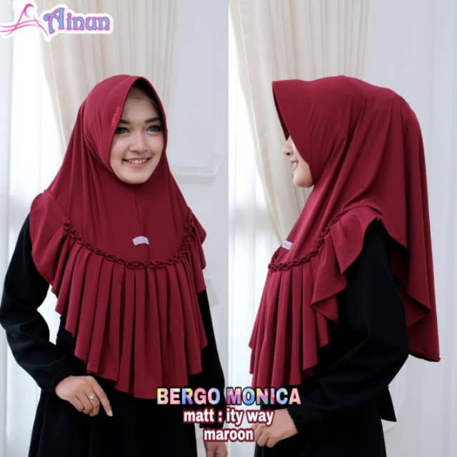 Bergo monica ainun hijab