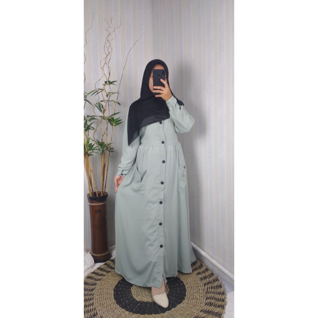 Gamis JENNIE dress wollycrepe caltri Original alfaro