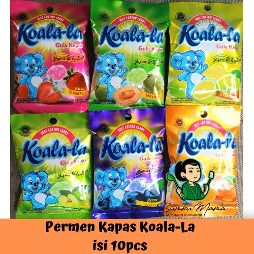 Permen Kapas / Permen Gula Kapas / Permen Koala-La isi 10pcs / Halal