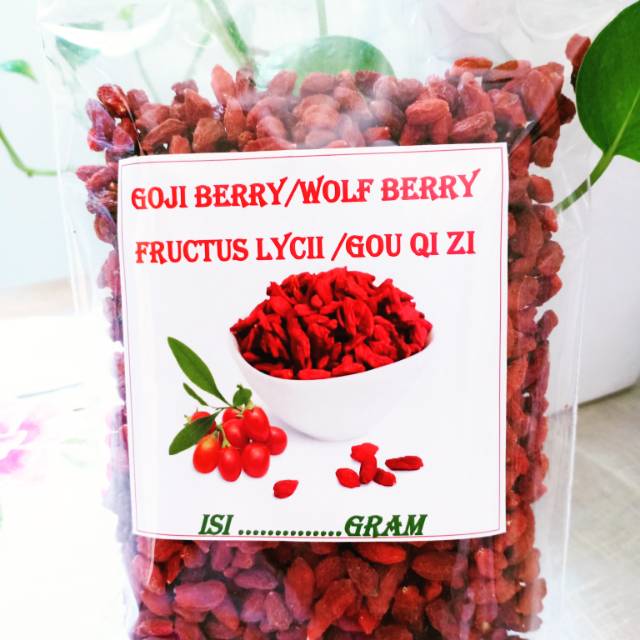 

GojiBerry/WolfBerry/FructusLycii/GouQiZi ,Kemasan isi 150 Gram