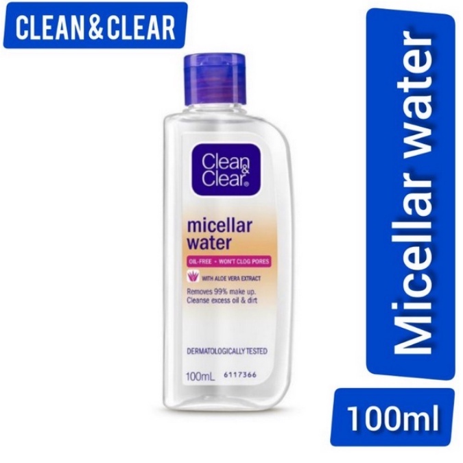 Clean &amp; Clear Micellar Water Pembersih Wajah Penghapus Make Up 100ml